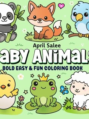 🐰 BABY ANIMALS Coloring & Activity Book — Adorable Fun for Little Explorers! 🐻